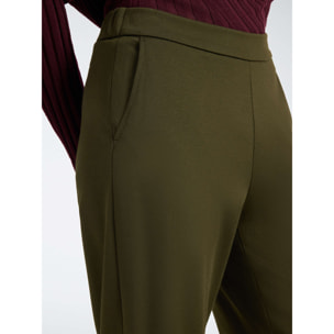 Elena Mirò - Pantalones palazzo en mezcla de viscosa - Verde militare