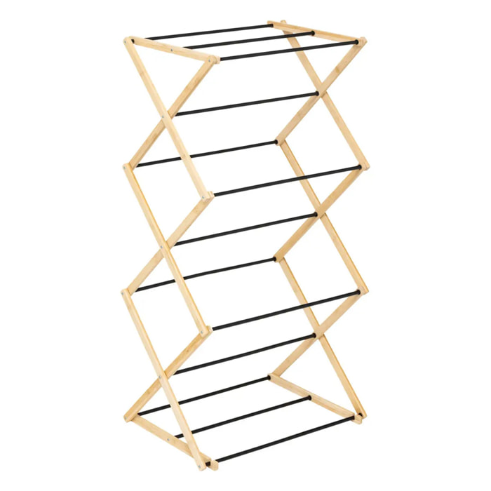 Étendoir à linge accordéon pliant 106x56cm