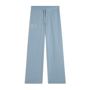 Jogger regular fit in french terry con gamba ampia