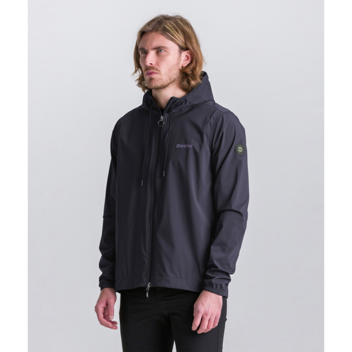 Pluvia - Chaqueta Impermeable Con Capucha - Negrocolor_es - Hombre