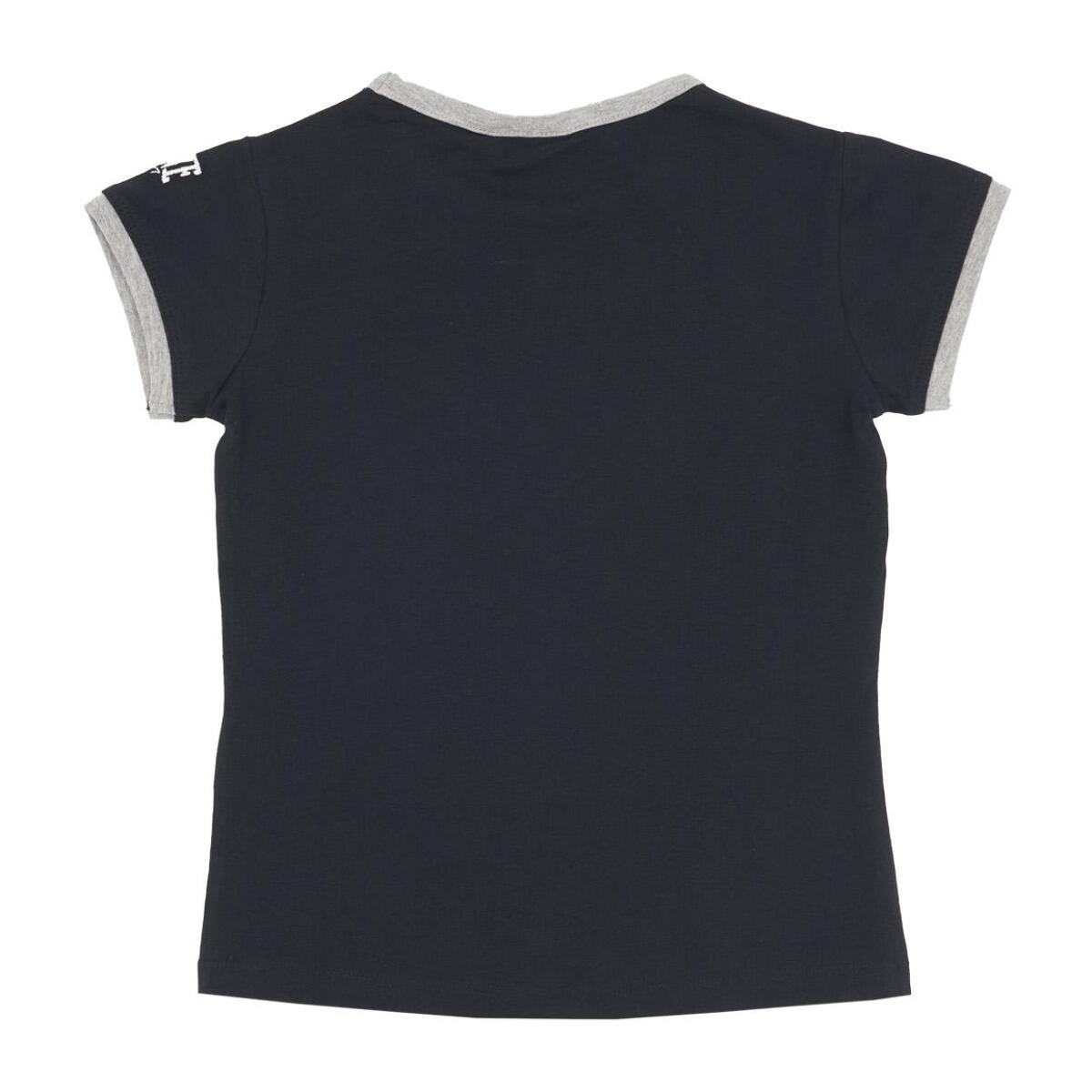 T-shirt da bambina maniche corte e "L" College