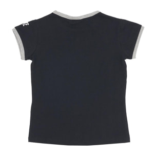 T-shirt da bambina maniche corte e "L" College