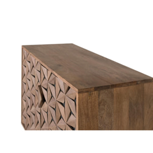 Aparador de Madera de Mango Estilo Contemporáneo Geométrico