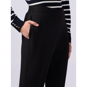 Oltre - Pantaloni joggers in tessuto scuba crêpe - Nero