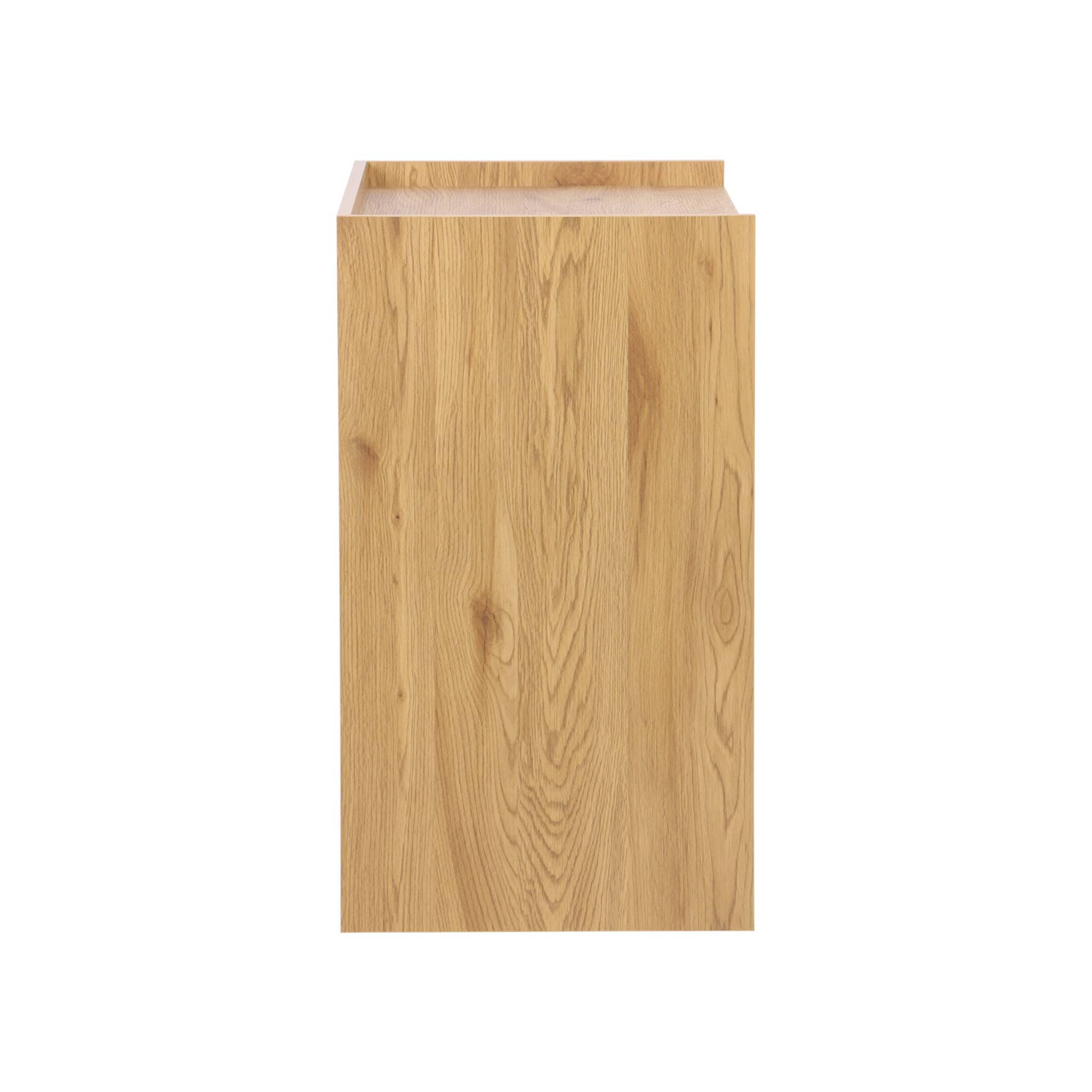 Bureau décor bois 2 casiers de rangement chêne - L 90 x P 45 x H 78 cm - Jules