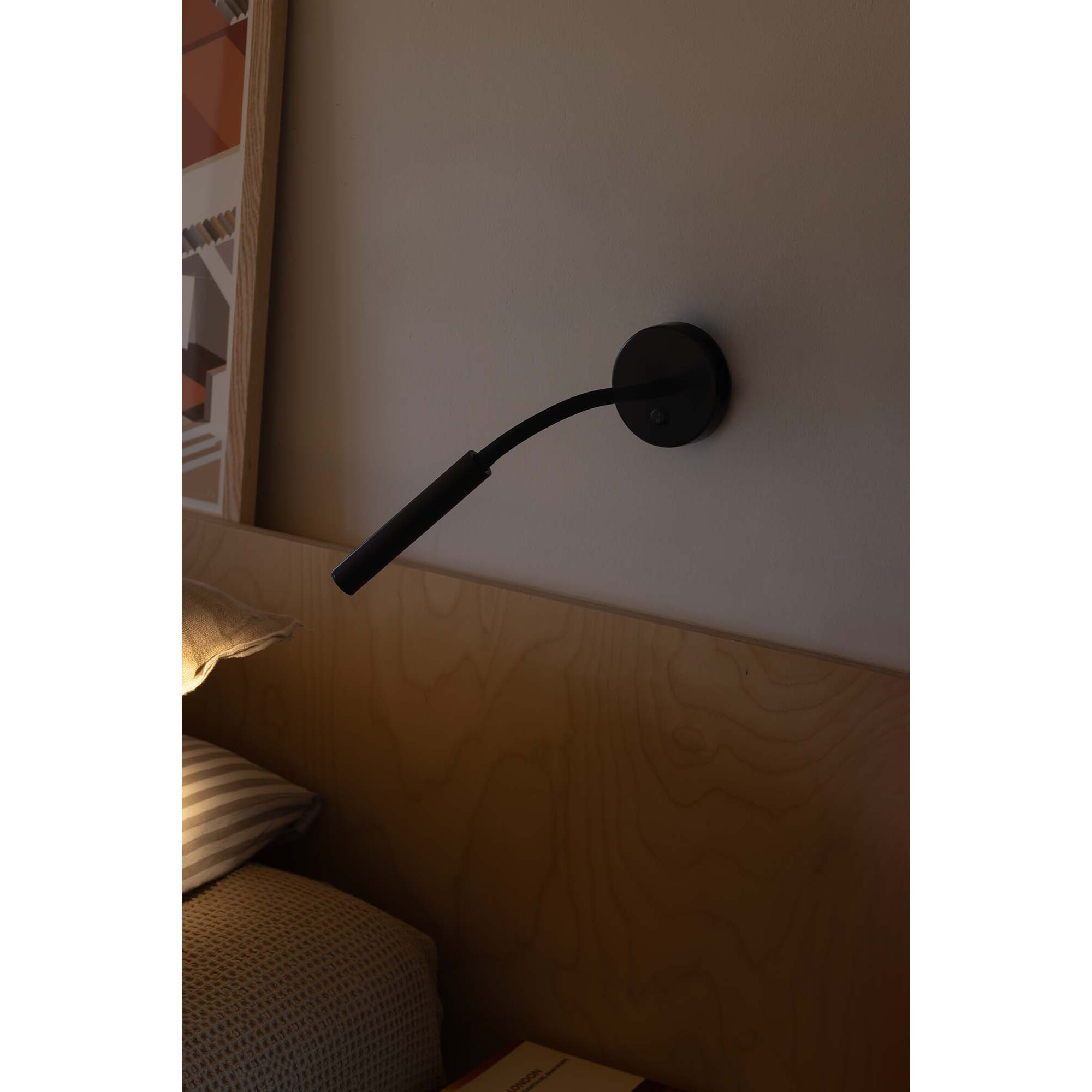 KALE Lampe applique lecteur noir