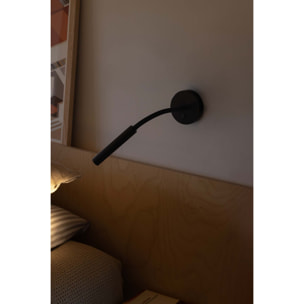KALE Lampe applique lecteur noir