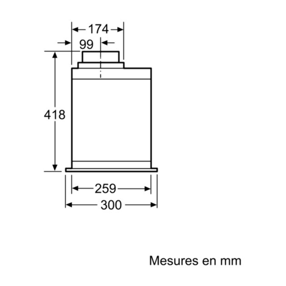 Hotte encastrable NEFF D55MH56N0