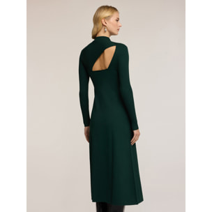 Motivi - Tubino midi in maglia con cut-out posteriore - Verde