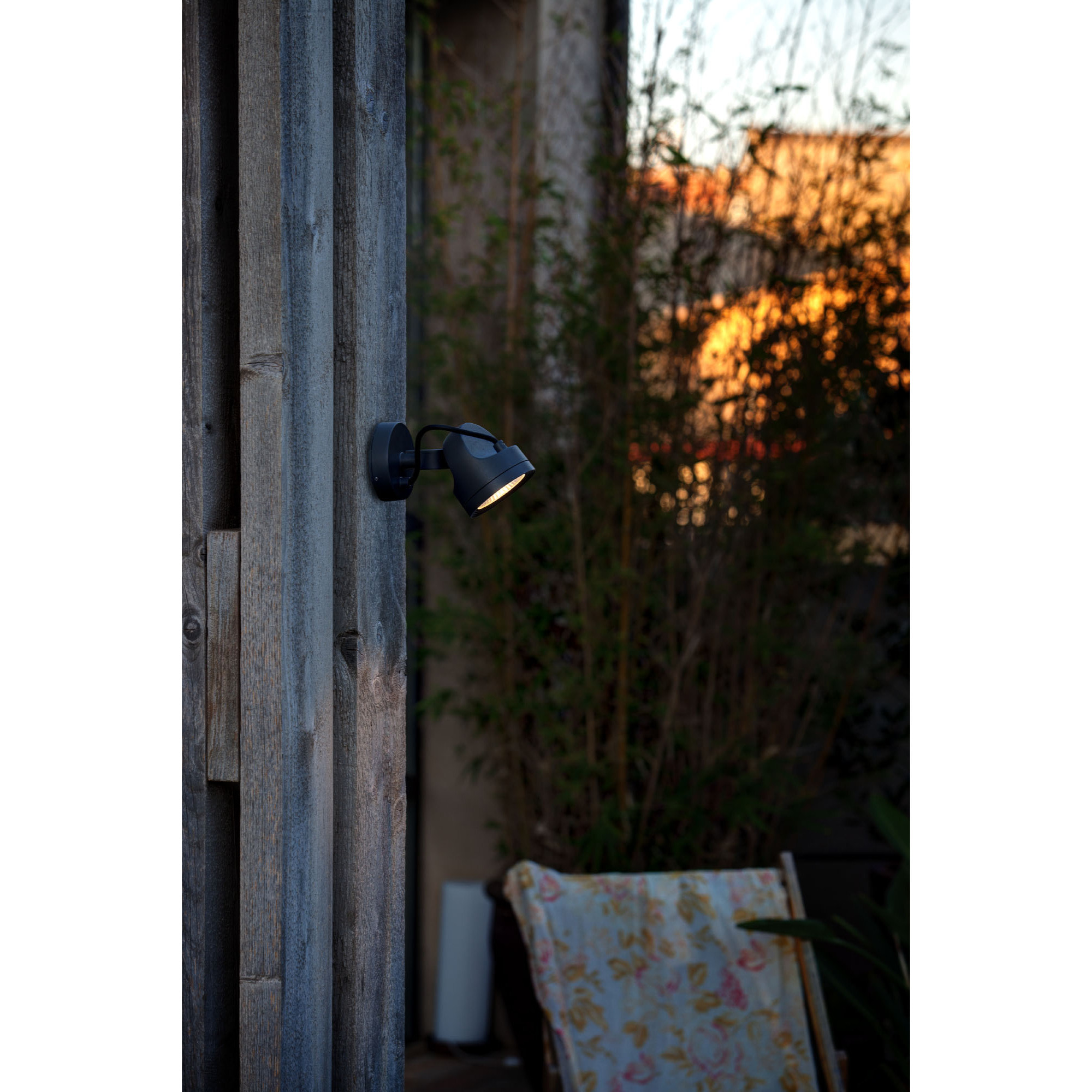 ALFA Lampe projecteur gris foncé