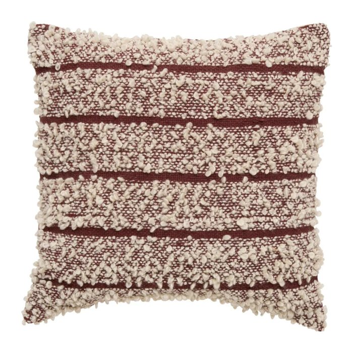 Coussin Beryl carré 45x45cm marron
