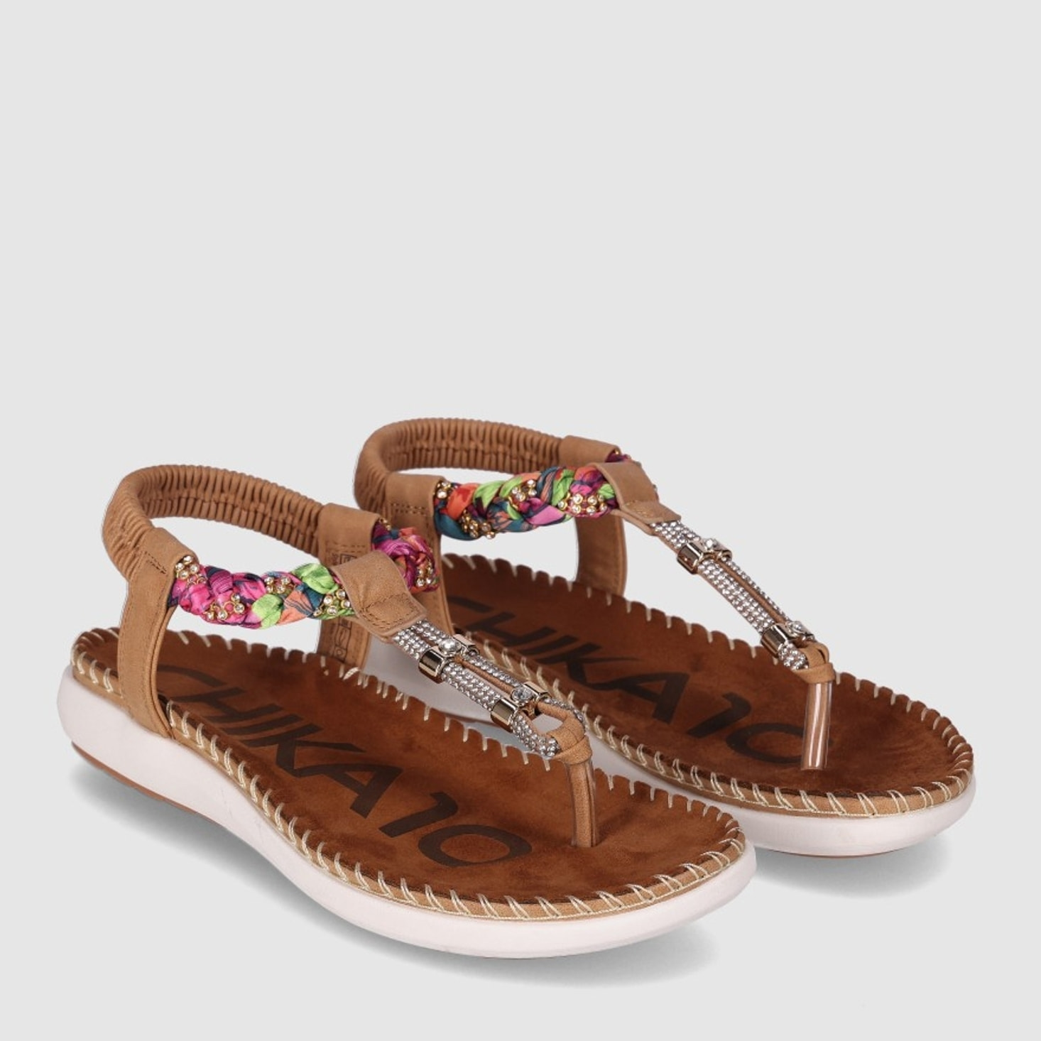 Sandalias - Cuero - Tacón: Bajo