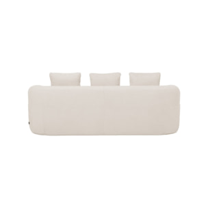 Canapé compressé 3 places tissu NELIO