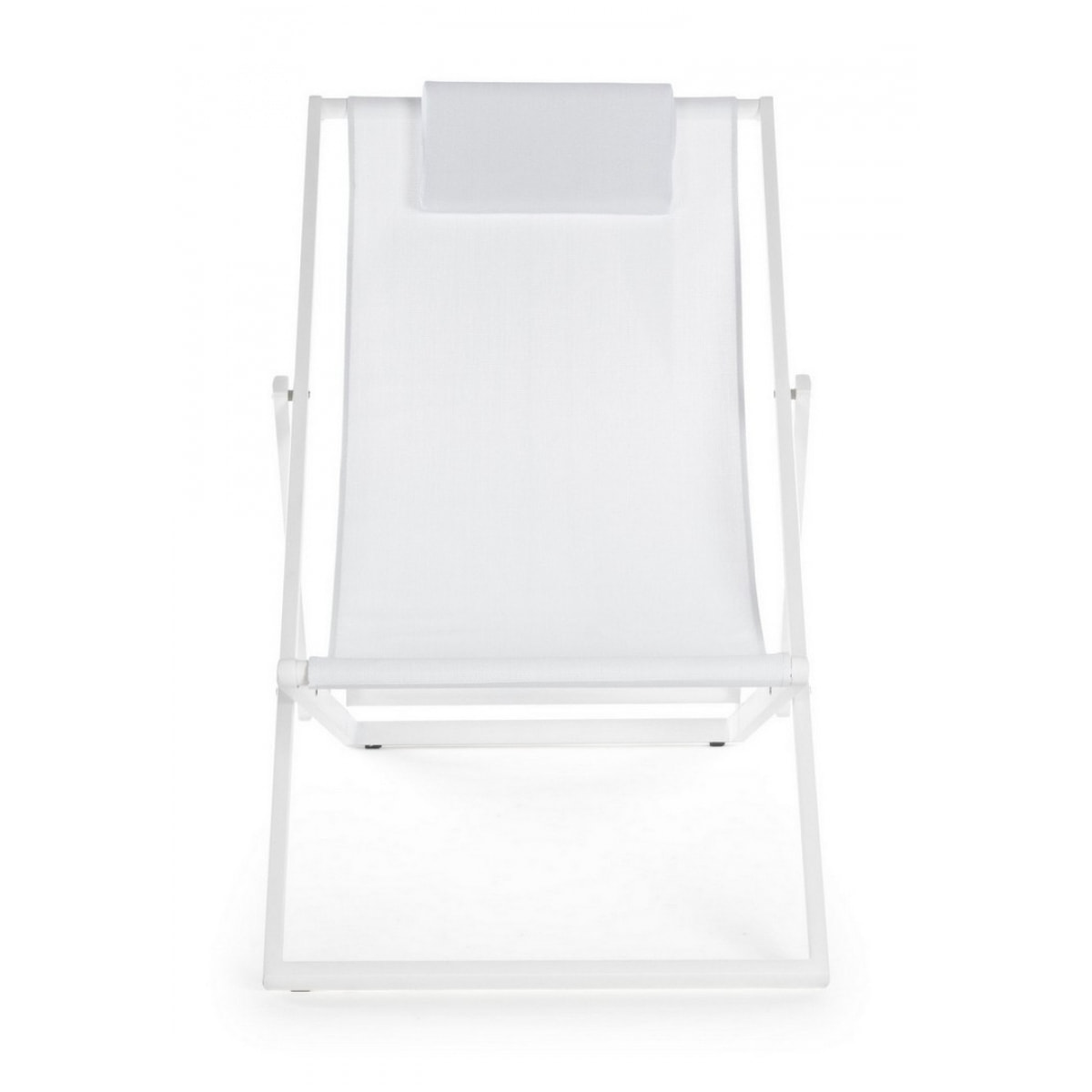 Set di 4 sdraio TAYLOR bianco