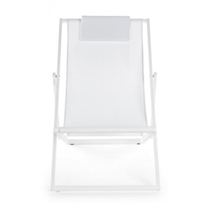 Set di 4 sdraio TAYLOR bianco