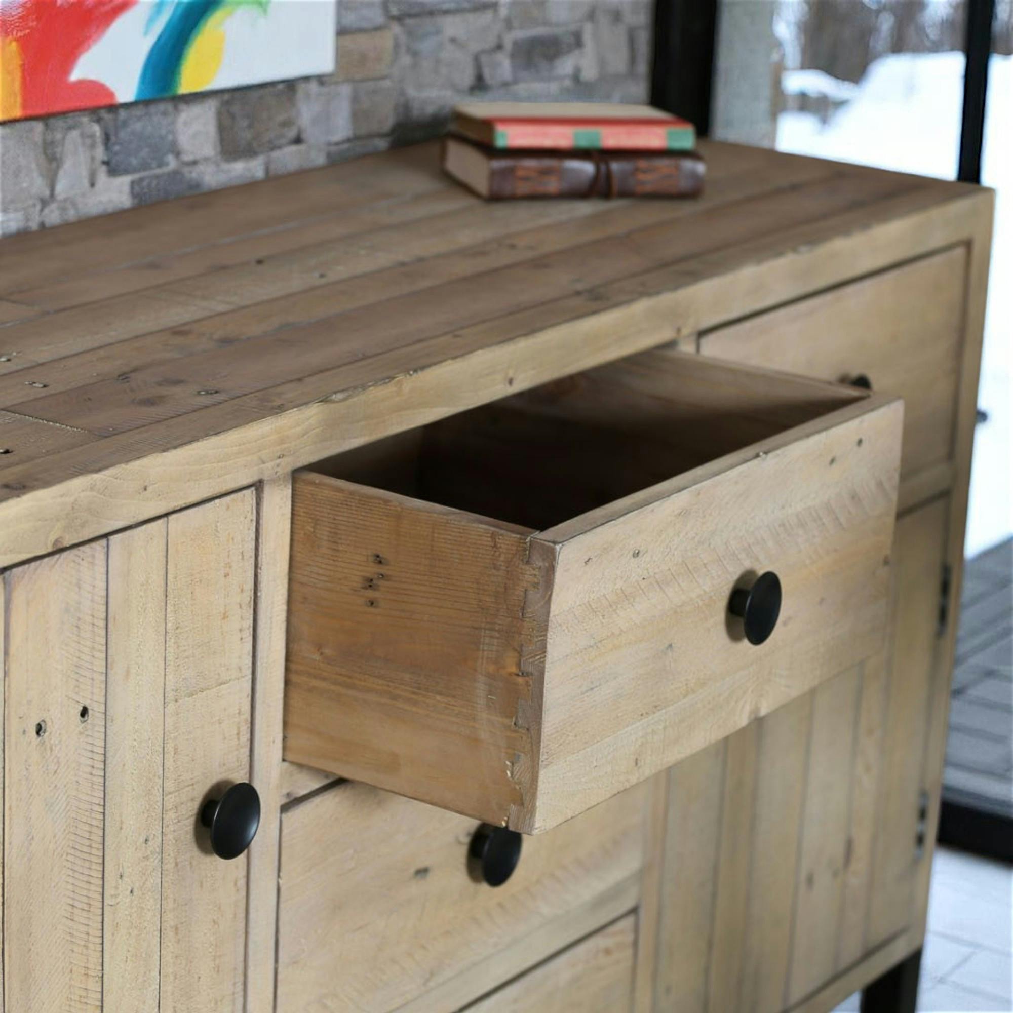 Buffet 152 cm bois recyclé AUCKLAND