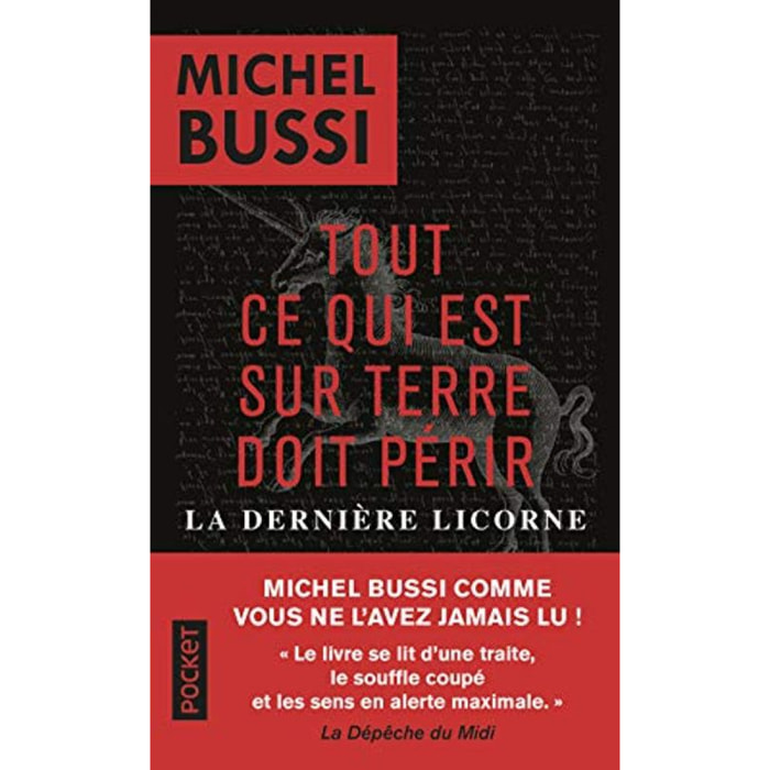 Bussi, Michel | Tout ce qui est sur Terre doit périr ; La dernière licorne | Livre d'occasion