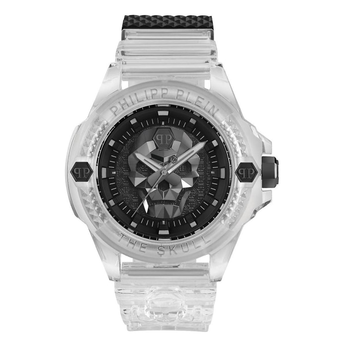 Orologio Philipp Plein SKULL SYNTHETIC Silicone Trasparente