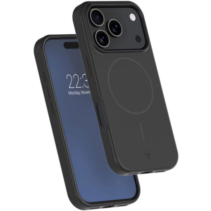 Coque FORCE CASE iPhone 17 Pro silicone MagSafe noir