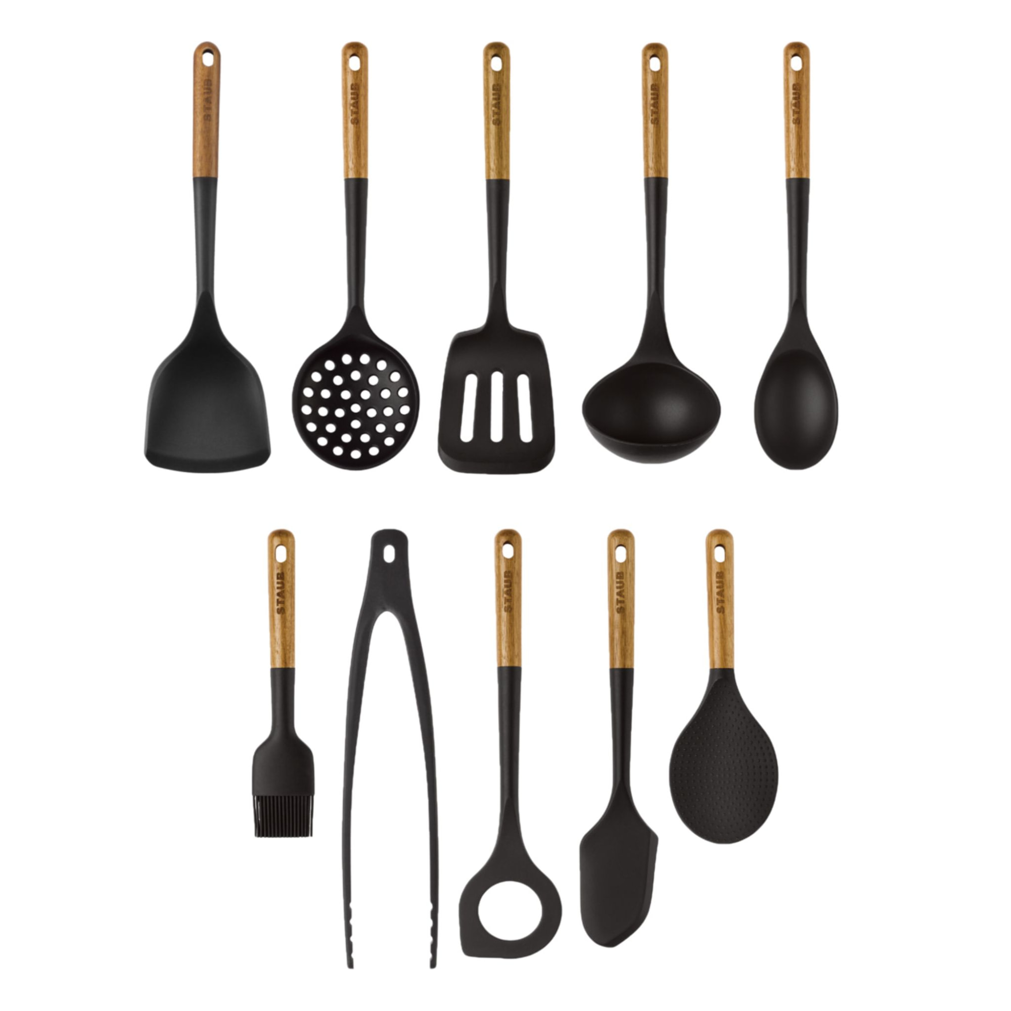 Sets d'ustensiles de cuisine, 10-pcs, Silicone