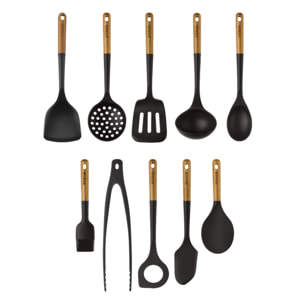 Sets d'ustensiles de cuisine, 10-pcs, Silicone