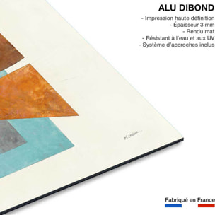 Tableau Quintet turquoise Tableau alu Dibond