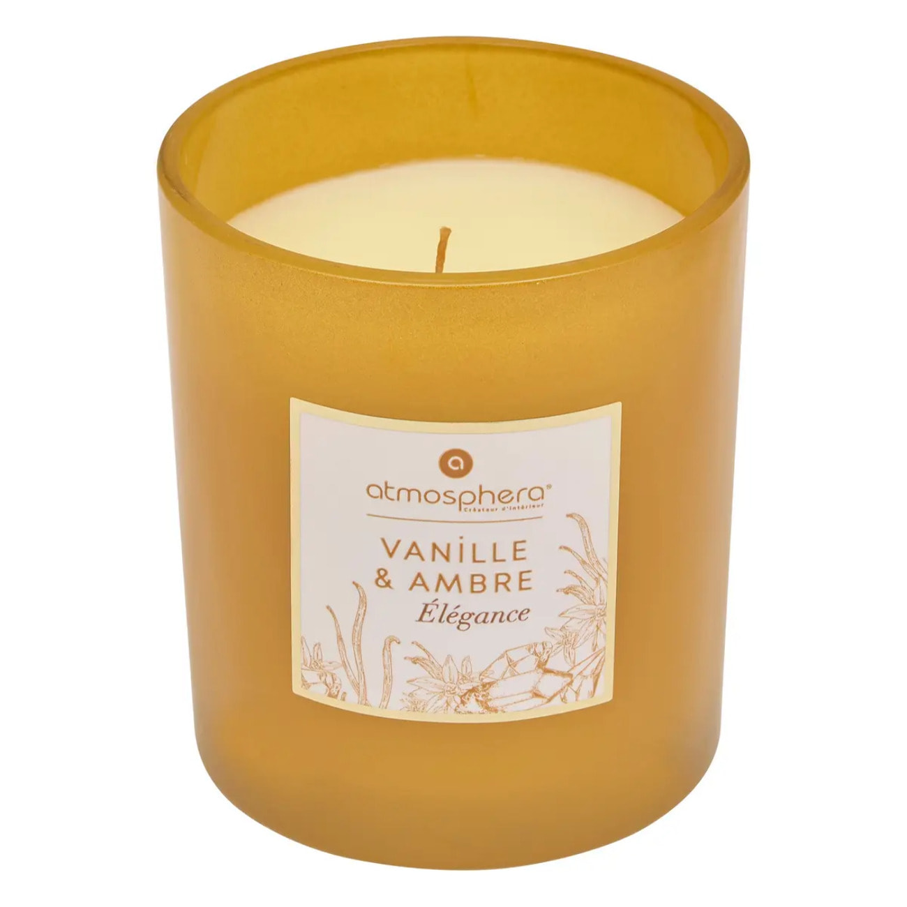 Bougie parfumée Maël 190g pot verre vanille et ambre
