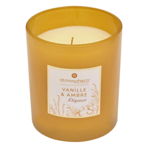 Bougie parfumée Maël 190g pot verre vanille et ambre