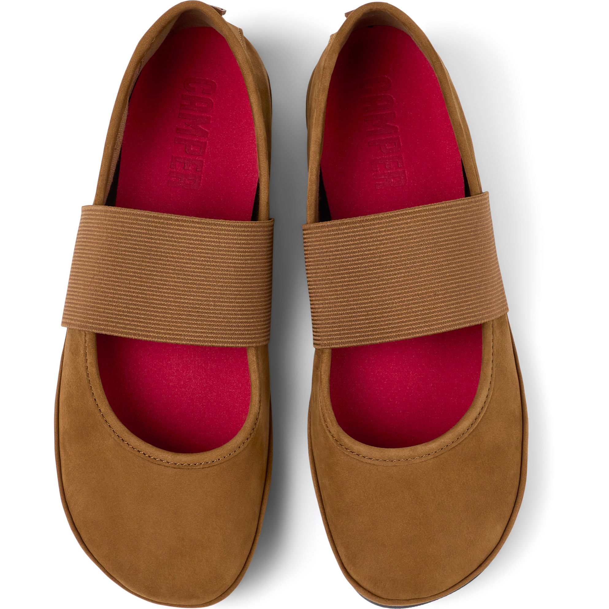 Bailarinas - CAMPER Right Nina - Marron - Cuero Nubuck