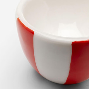 Coquetiers Cocina rouges et blancs set de 4 Kare Design