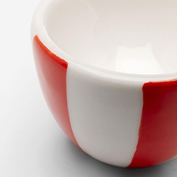 Coquetiers Cocina rouges et blancs set de 4 Kare Design