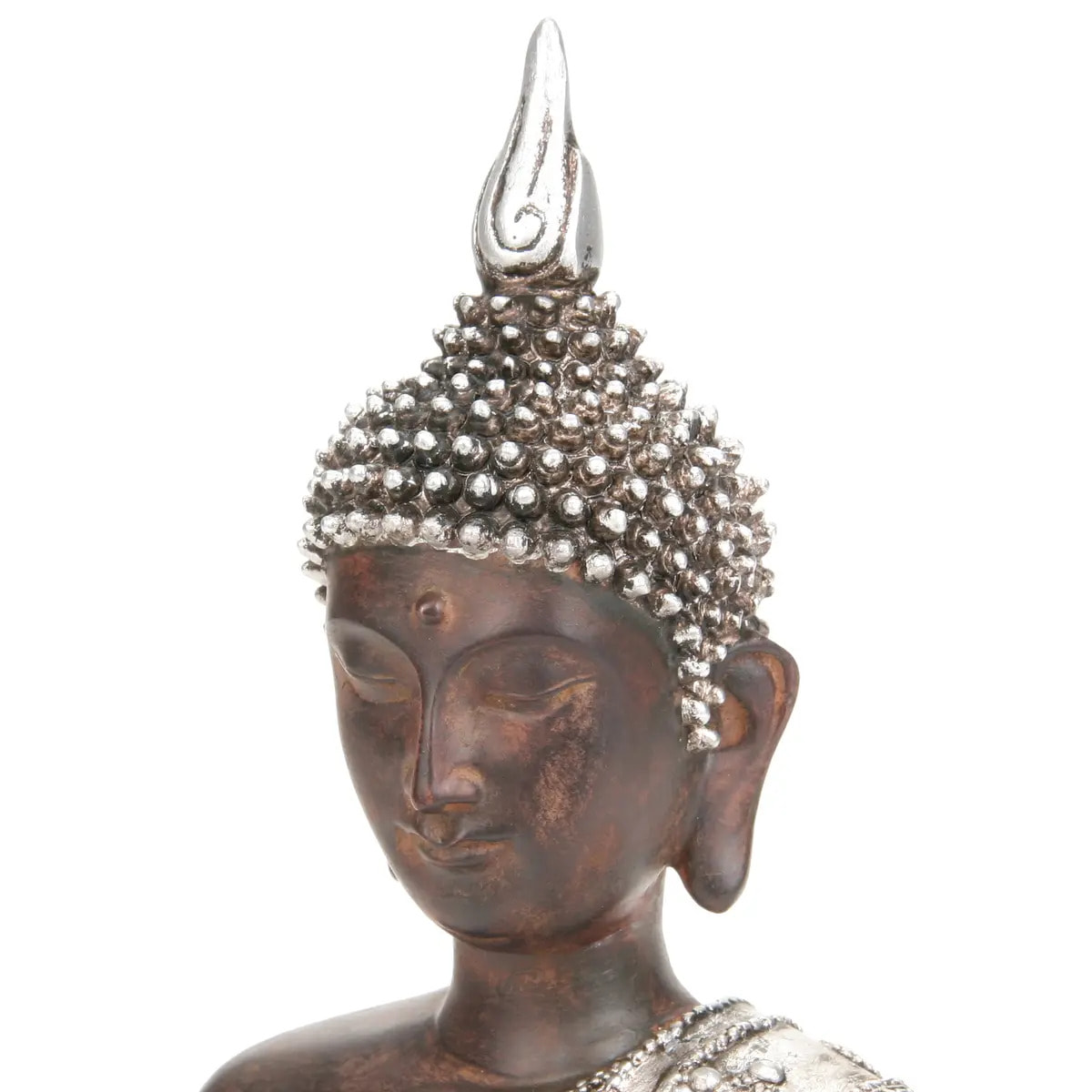 Statuette "Bouddha" assis - résine H28 cm