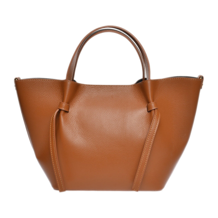 Borsa a mano Anna Luchini Cammello