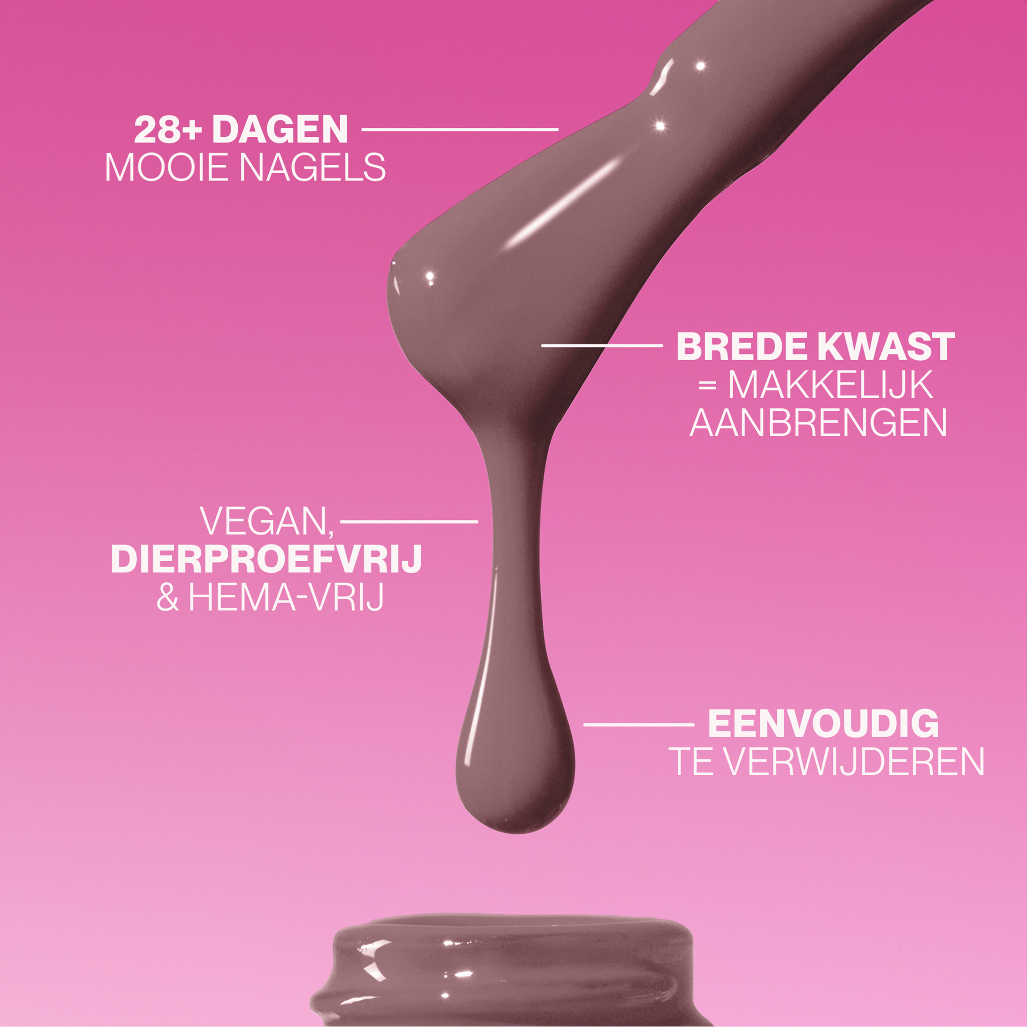 Vernis semi-permanent - 225 Shimmery Mauve - 15 ml