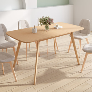 Table à manger extensible Venezia bois 120-160cm