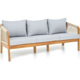 Salon de jardin 8 places en bois FSC - SYMI