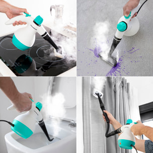 Pulitore a Vapore a Mano Multiuso con Accessori 9 in 1 Steany InnovaGoods 0,35 L 3 Bar 1000W