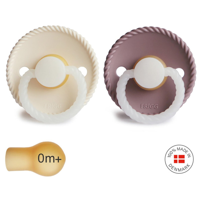 Frigg Pack 2 Chupetes Night Latex Rope