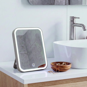 Miroir Lumineux à Led ANIA Taupe mat MSV