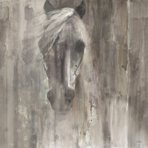 Tableau Cheval blanc aquarelle Tableau alu Dibond