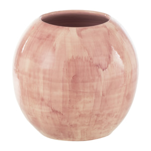 J-Line cache-pot Peint À la Main - céramique - rose - medium - Ø 24 cm