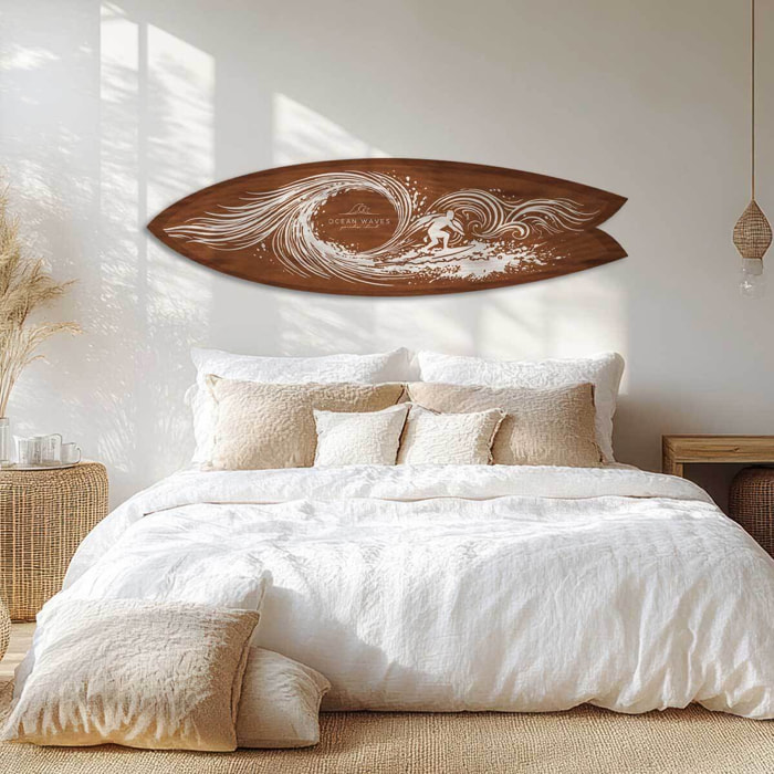 Planche décorative de surf Océan Waves Tableau alu Dibond