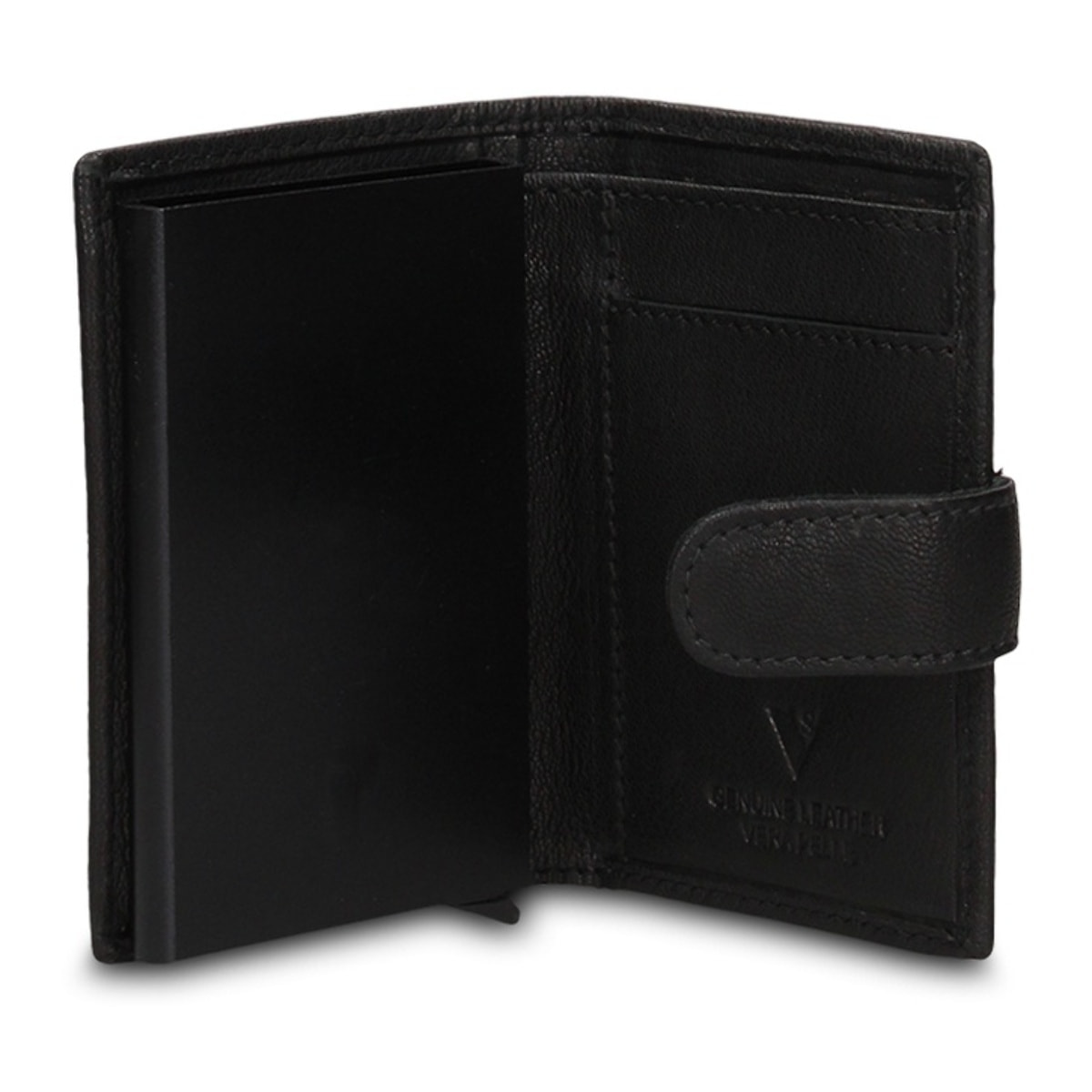 Portafoglio uomo in vera pelle - Modello Bastian Pro - Casual - 6.5 x 10.5 x 2.0 cm