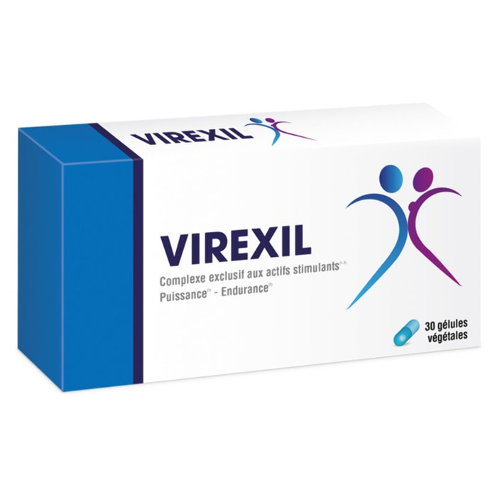 NUTRI EXPERT - Virexil - Aide à maintenir l'endurance - Stimule la libido et le désir - Contribue à une spermatogénèse normale - Complexe aux Actifs stimulants - Actifs d'origine naturelle - 30 gélules