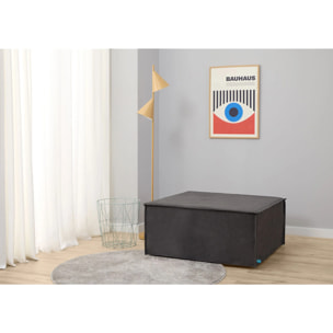 Puff Cama Marmota con Viscoelástica - Sillón Cama Plegable y Convertible - Diseño Elegante y Versátil para Visitas - Tejido de Alta Calidad - 3 Años de Garantía