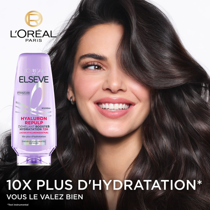 Lot de 6 - L'Oréal Paris Elseve Hyaluron Repulp Démêlant Booster Hydratation 72H 250mL