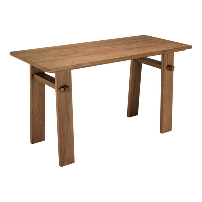SIXTINE - Bureau 140x60cm en bois de teck recyclé