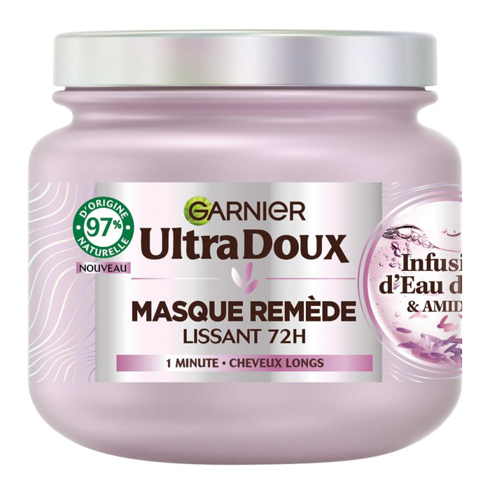 Garnier Ultra Doux Masque Remède Lissant Infusion d'Eau de Riz 340ml