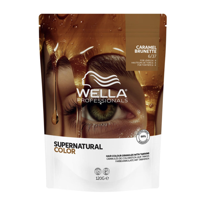 WELLA Supernatural Color 6/37 CARAMEL BRUNETTE 120g