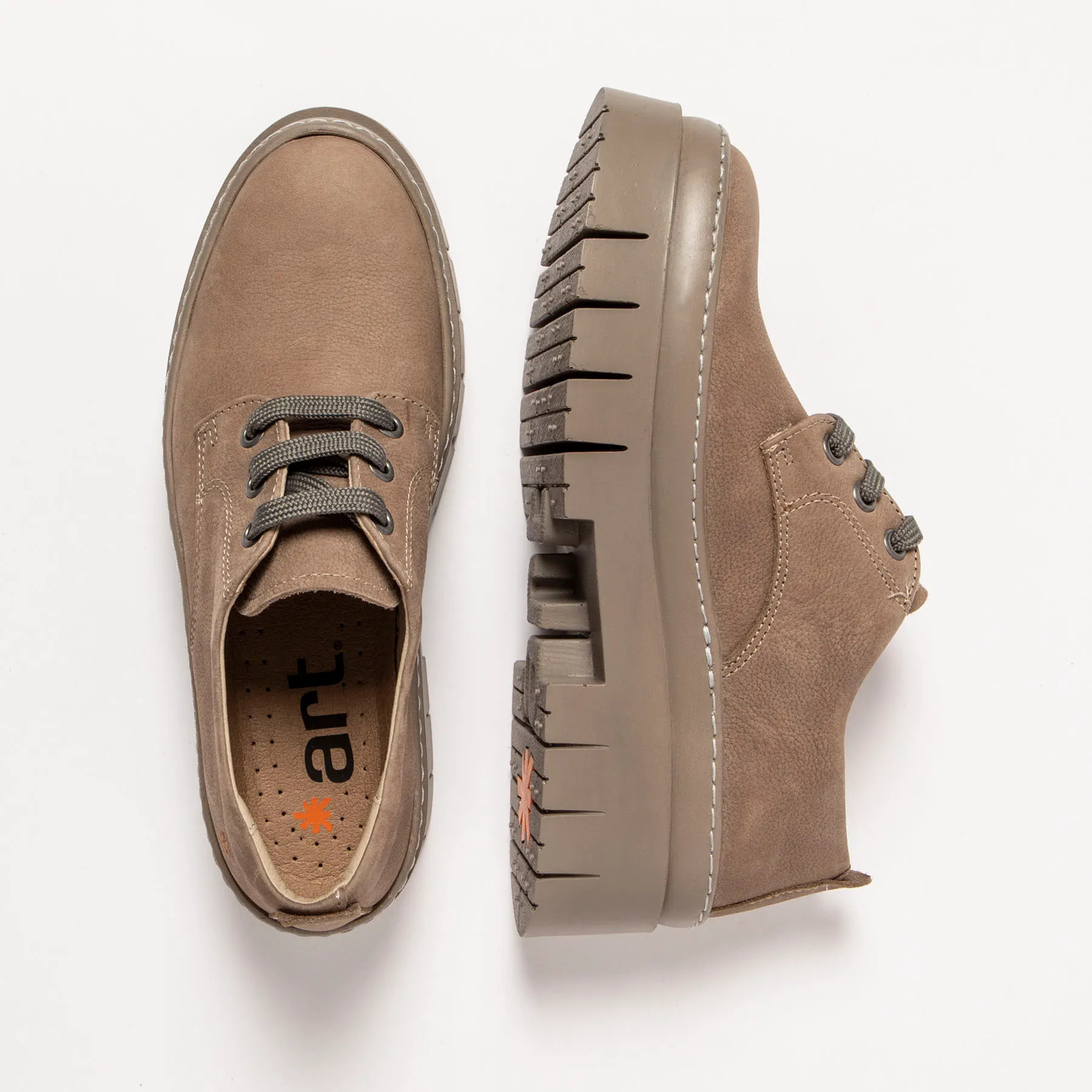 Zapatos 1952 NOBUCK TAUPE/AMBERES color Taupe